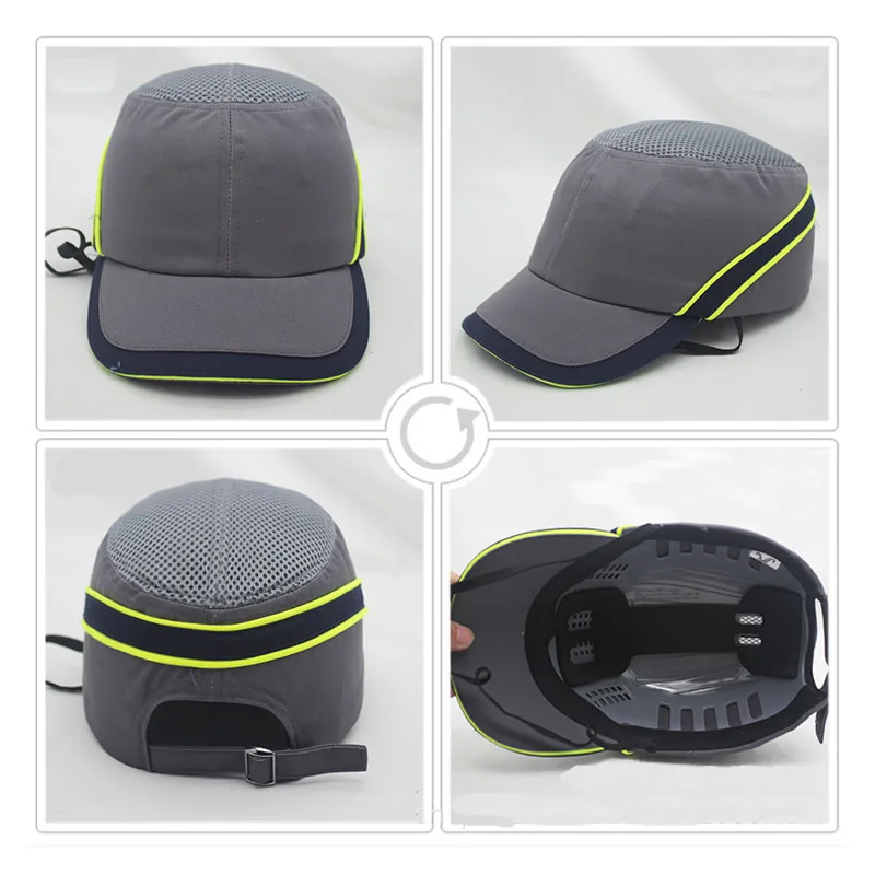 Bump Safe Cap Baseball Hat Style Safety Helmet Hi-Viz Anti-collision Hard Hat Head Protection Work Safety Repairing safety helmet