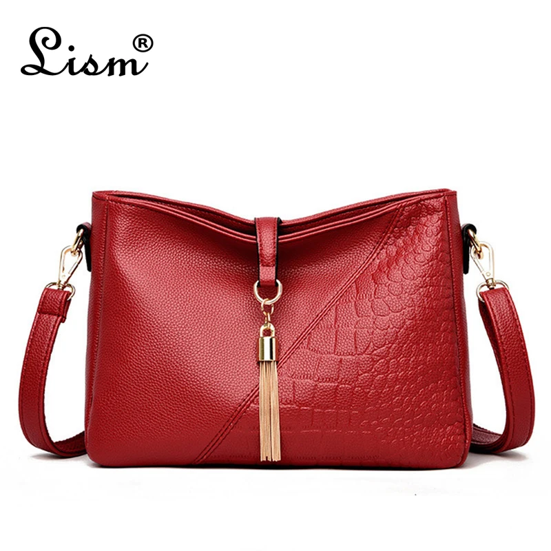 Дизайнерские кожаные сумки на плечо женские от известного бренда 2019 женская