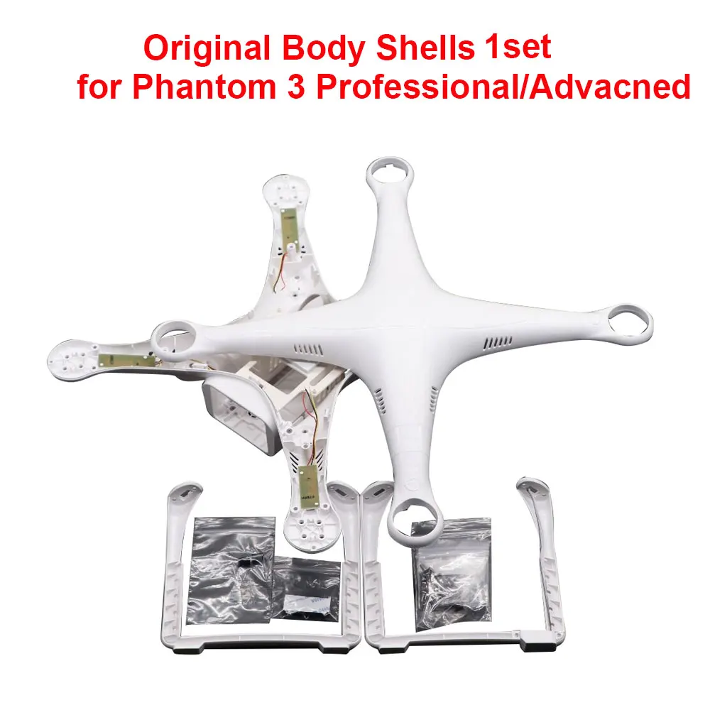 100% оригинал DJI Phantom 3 Professional/корпус с корпусом нижняя верхняя и посадочная