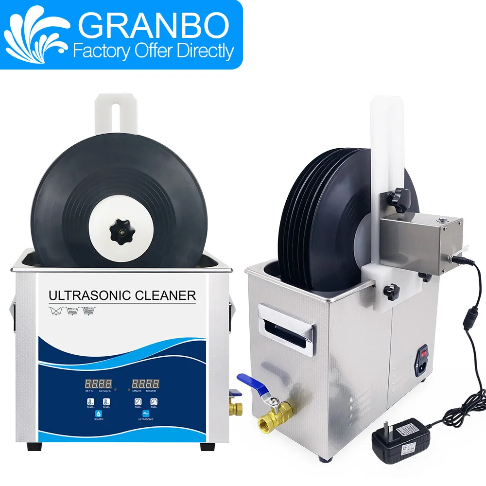 Plastic bracket 6.5L Ultrasonic cleaner Disc Vinyl record washer bath 6.5L 180W with multicolor alloy liftable bracket 6RPM motor LP CD needle tracks - Цвет: Plastic bracket 6.5L