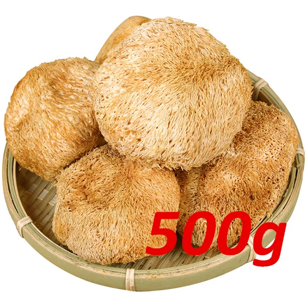 500g Органический, высушенный Львиная Грива бородатый зуб грибы hericium erinaceus гриб - Цвет: 500g
