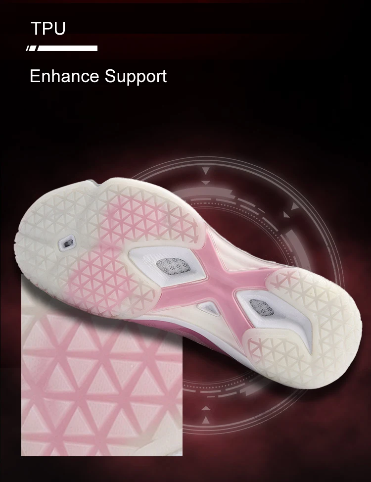 Li-Ning/Женская обувь для бадминтона; дышащие кроссовки; износостойкая подкладка; удобная спортивная обувь из пены; AYAP004 XYY133