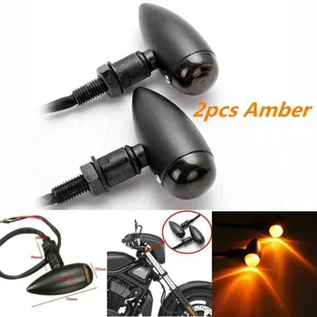 

1Pair Motorcycle Turn Signal Light Black For Harley Sportster XL 1200 883 A