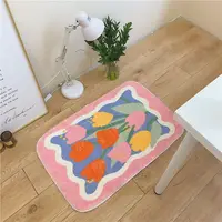 Fluffy Tulip Mat Soft Bedroom Bed Side Carpet 3