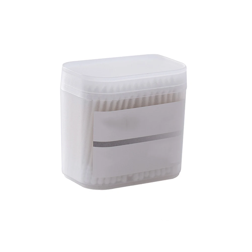 ZHGZ14559 Toothpick Box Household Cotton Swab Sticks Double-headed Ear Remover Cotton Sticks 200 Boxed Makeup black and white - Color: ZHGZ14559