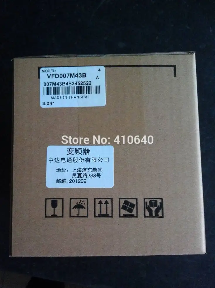 Дельта-инвертор 0.75KW VFD007M43B 3 фазы 380 В до 460 Номинальная Currrent 3A 100% новые продукты с бесплатной доставкой