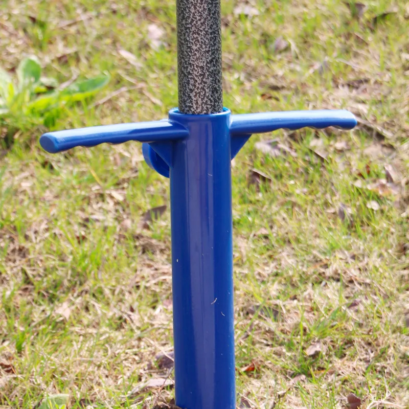 Outdoor Umbrella Bases Holder Portable Durable Parasol Anchor Beach Fishing Patio Umbrella Holder Screw Insert Stand Auger