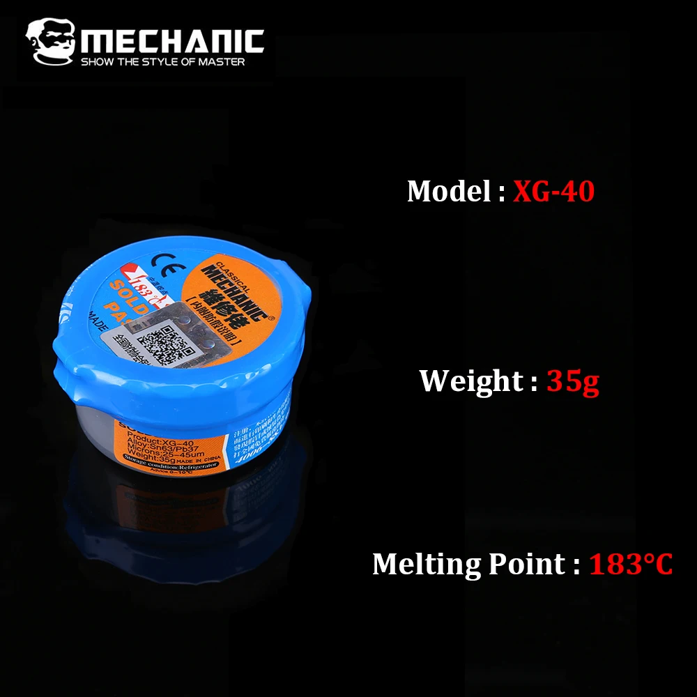 filler rod MECHANIC BGA Reballing Tin Paste XG-30 XG-40 Solder Paste Flux BGA Soldering Station Repair Tools stainless welding wire