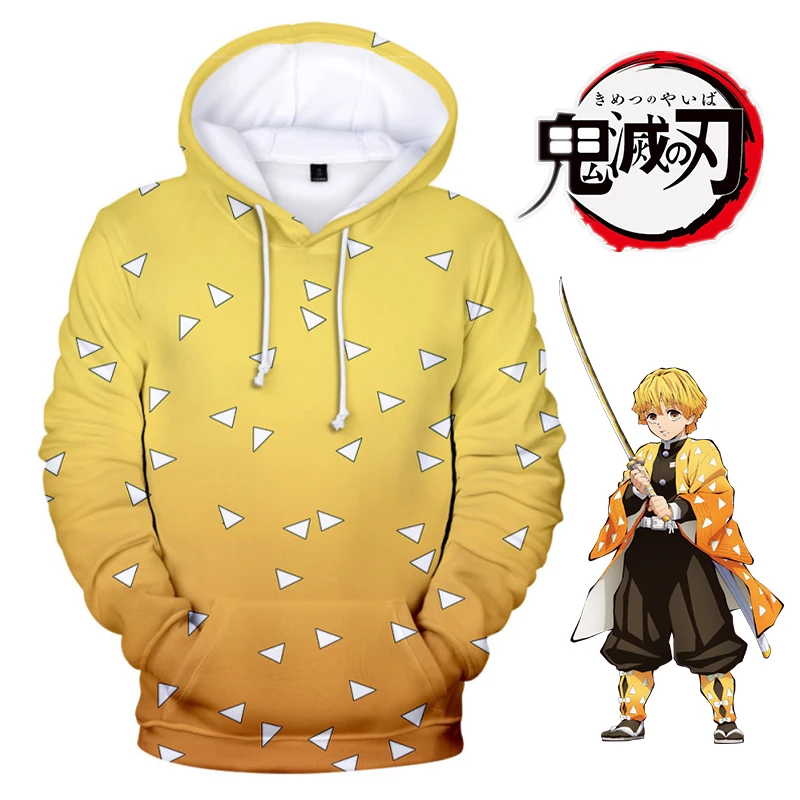 

Demon Slayer 3D Printed Hoodie Sweatshirts Men Women Fashion Casual Pullover Anime Kimetsu no Yaiba Harajuku Oversized Hoodies