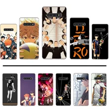 Anime Haikyuu bricolage Peint étui de téléphone à paillettes Pour Samsung Galaxy S5 S6 S7 S8 S9 S10 S10e S20 bord plus lite(China)