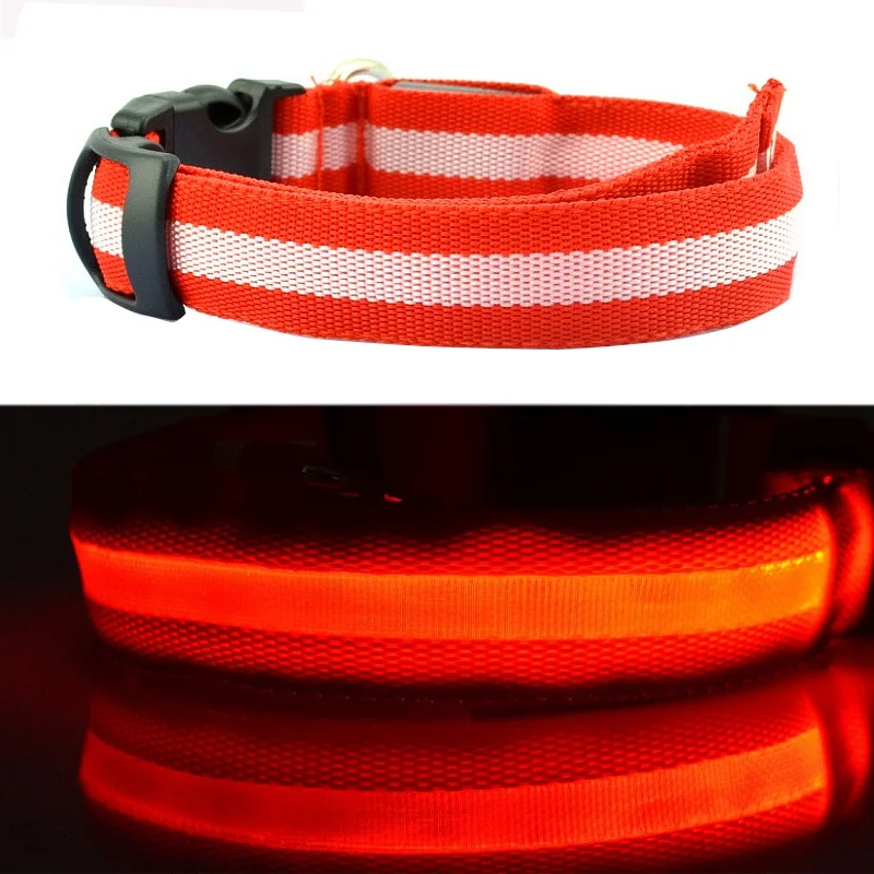 Usb зарядка Led ошейник для собак анти-потеря/Избегайте автомобильной аварии ошейник для собак щенков ошейники поводки светящиеся товары для домашних животных