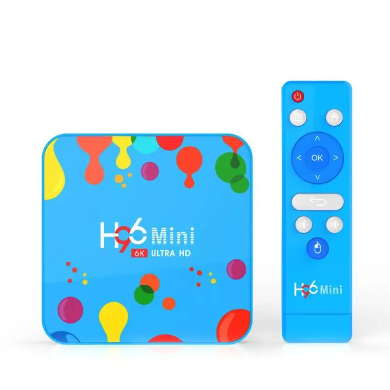 H96 Mini H6 Android9.0 ТВ приставка 4G + 128G Cortex A53 6K 2 4G/5G WiFi медиаплеер Поддержка формата фото