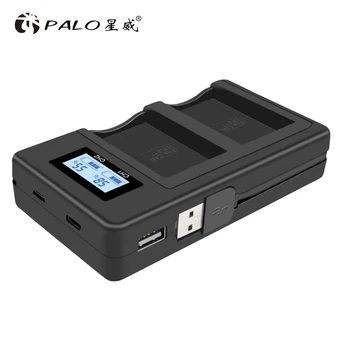 

PALO LP-E17 LPE17 LP E17 camera Battery fast Charger LCD Display Smart Dual for Canon EOS 750D 200D 760D T6i T6S m3 M5 X8i