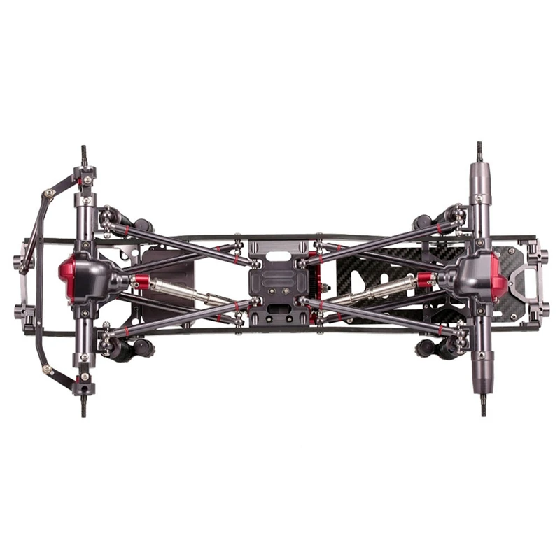 

SCX10 Axial Metal Wheelbase Mounted Chassis Frame Body For 1/10 Remote Control Crawler