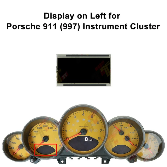 Lcd Left Side Display For Porsche 911 (997), Cayman 987, Boxster