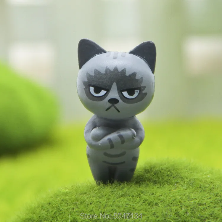Фигурка кошки миниатюрная фигурка кошки реалистичный котенок Животное украшение мини-Сказочный Сад мультяшная статуя домашнее ремесло автомобиль декоративный