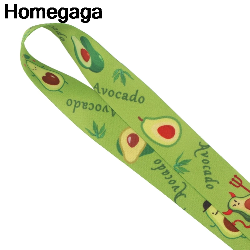 Homegaga авокадо Lanyards id бейдж телефон Держатели ожерелье аксессуар для ключей шеи ремни нагрудные опознавательные Значки для идентификации владельцев тесьма D2331