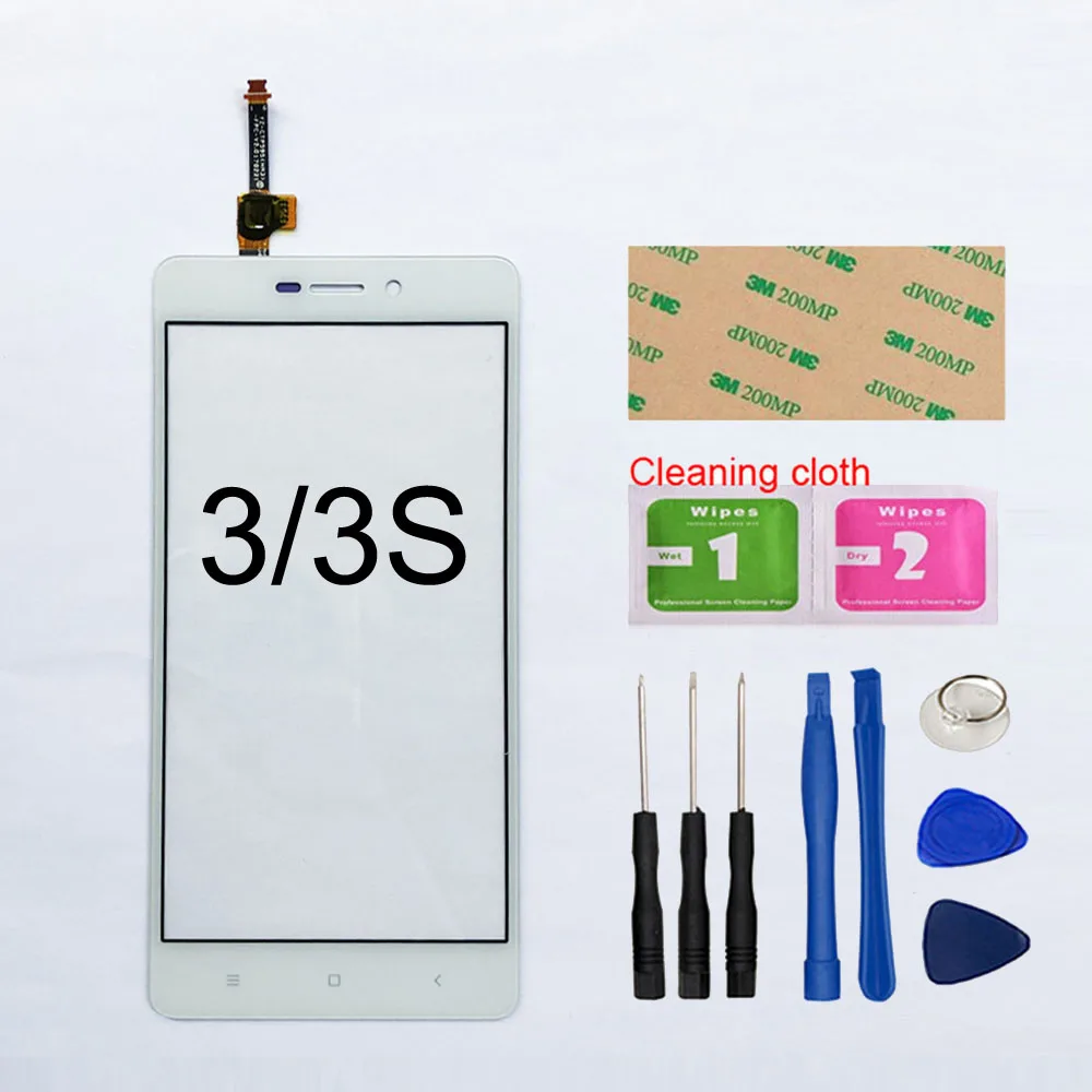5,0 ''сенсорный экран для Xiaomi Redmi 3S 3 сенсорный экран дигитайзер сенсор стеклянная панель Замена - Цвет: White Tool