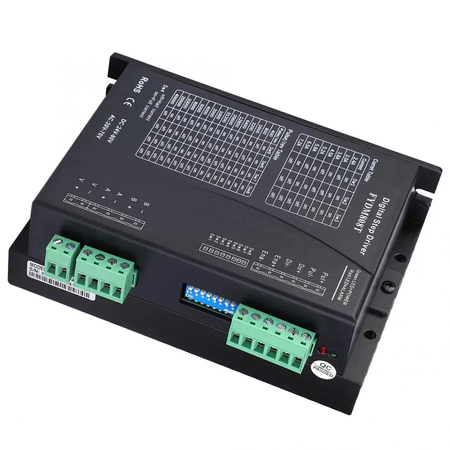 Драйвер шагового двигателя Nema 17 23 34 42 2 фазы DC 24-80V AC 20-70V 2,4-7.8A Автоматизация
