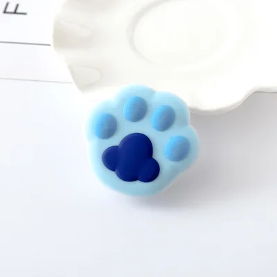 blue paw Универсальный Гибкий Кронштейн для мобильного телефона с мультипликационной воздушной сумкой, подставка для телефона, автомобильный держатель для телефона - Цвет: blue paw