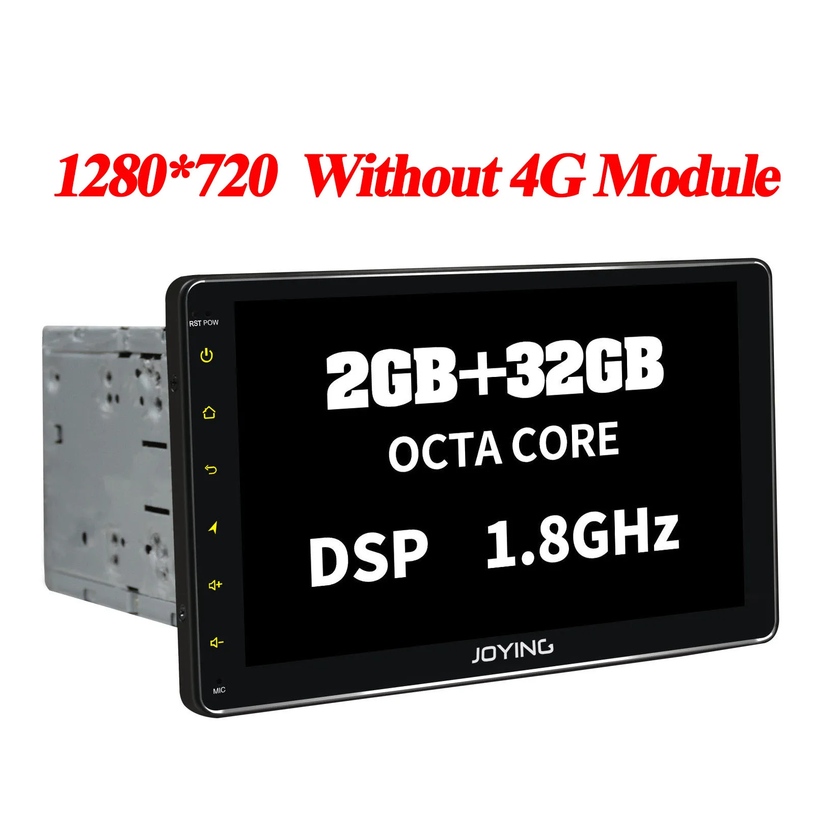 Радуясь Android 8,1 2 din Авторадио Стерео мультимедийный плеер gps Радио 10,1 ''ips HD экран головное устройство с DSP восьмиядерный 32 Гб rom - Цвет: JY-UO134N3-H