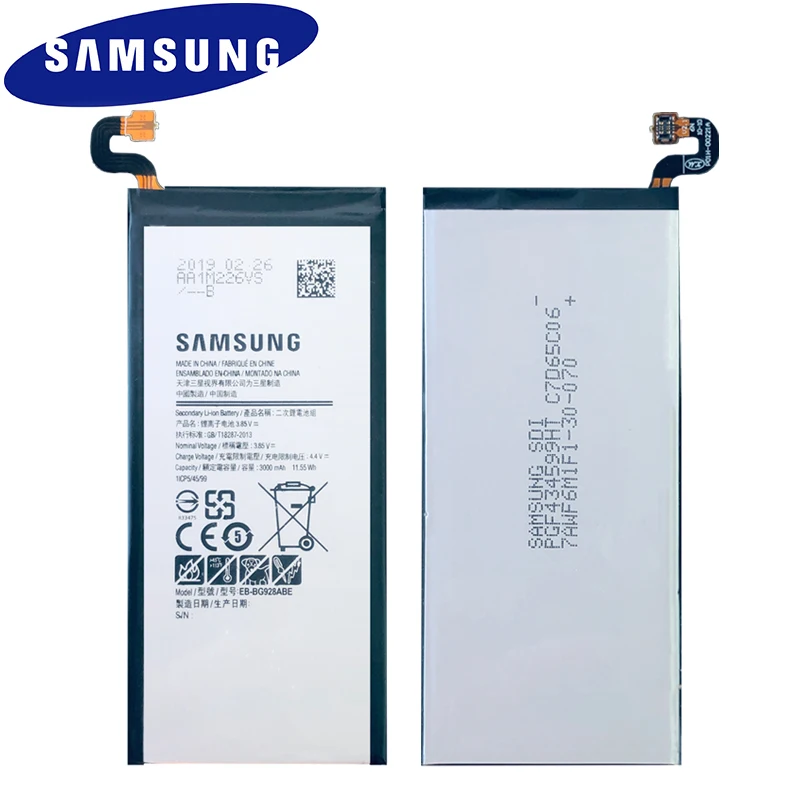 Samsung EB-BG928ABE Батарея EB-BG920ABE для GALAXY S6 SM-G920 G920F S6 edge Plus SM-G9280 EB-BG925ABE S6 край G925F