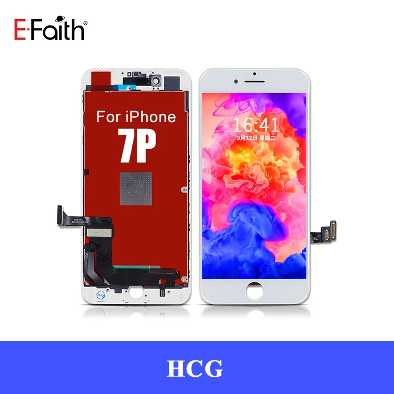 5 шт./партия EFaith HCG качественная цветная яркость для iPhone 7G 7P 7Plus 8G 8 P 8 Plus ЖК-дисплей с 3D сенсорным экраном - Цвет: HCG 7 Plus White