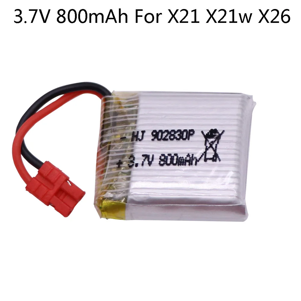 Аккумулятор Lipo 3 7 в 800 мАч для SYMA X21 X21W x26 X26A батарея дистанционного управления