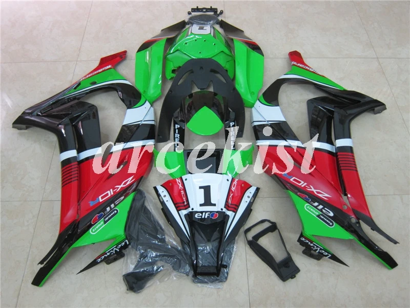 4 подарки ABS Обтекатели комплект подходит для kawasaki Ninja ZX-10R 2011 2012 2013 10R, возрастом 11, 12, 13, 14, 15, набор для тела номер 01
