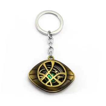 

5pcs/lot Doctor Strange Keychain Dr.Strange Steve Eye of Agamotto Key Chains Keyring Porte Clef Men Chaveiro Cosplay Souvenir