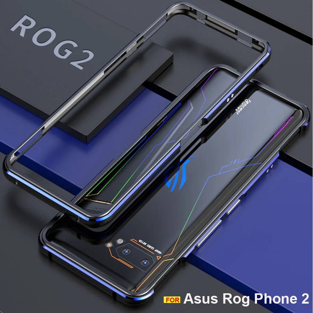 Для Asus Rog 2 Чехол, Роскошный Глянцевый алюминиевый защитный чехол-бампер для Asus Rog2, чехол для Asus Rog phone 2 global чехол s