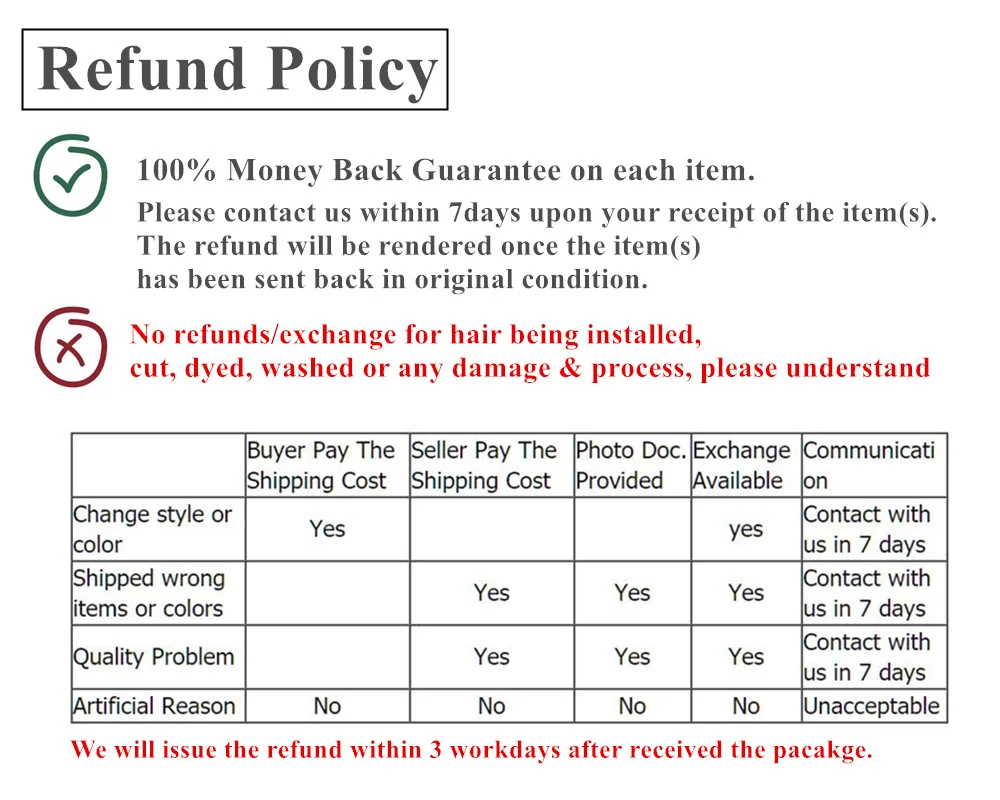 refund policy