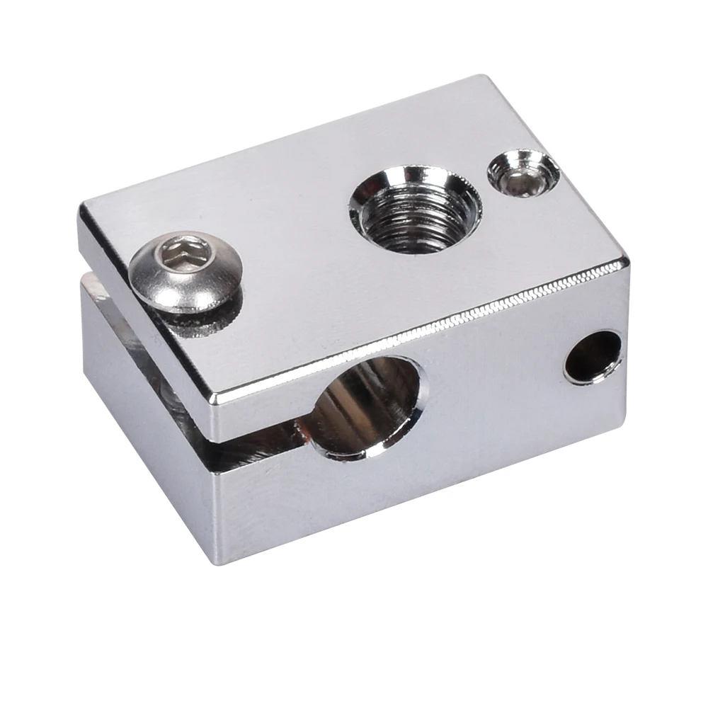 GmFive V6 тепловой блок покрытый медью для E3D V6 Hotend закаленная сталь V6 сопло нагреватель Блок сопло для 3d принтера части