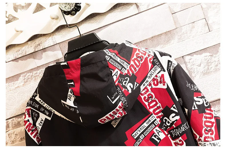 Новая европейская американская Японская уличная Harajuku мужская куртка-бомбер модные повседневные тонкие вышитые мужские куртки и пальто