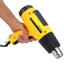 Электрический пистолет горячего воздуха ЖК-дисплей ручной регулировки температуры 2000 Вт ЕС Plug AC 220-240 В