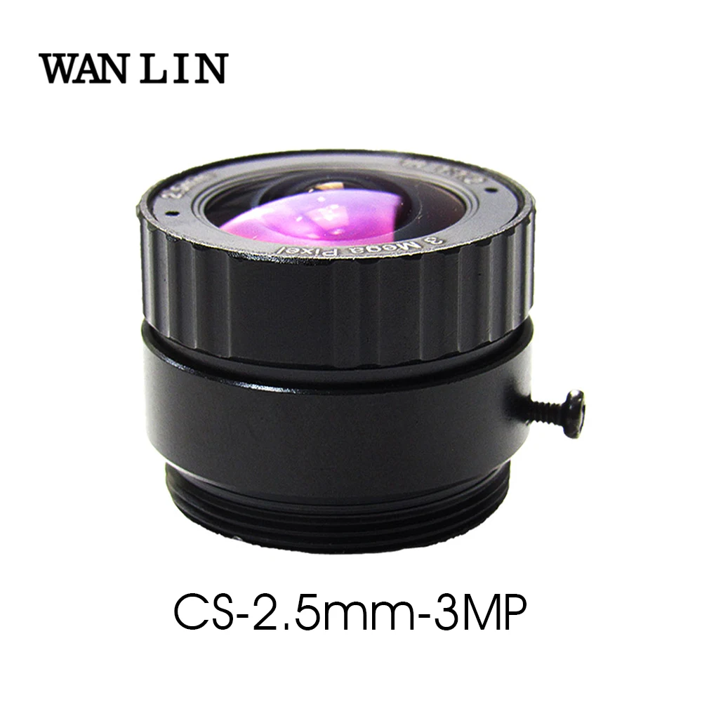 

3MP 2.5mm CS CCTV Lens Suitable for both1/2.5" and 1/3" CMOS Chipsets for IP Cameras and Security Cameras