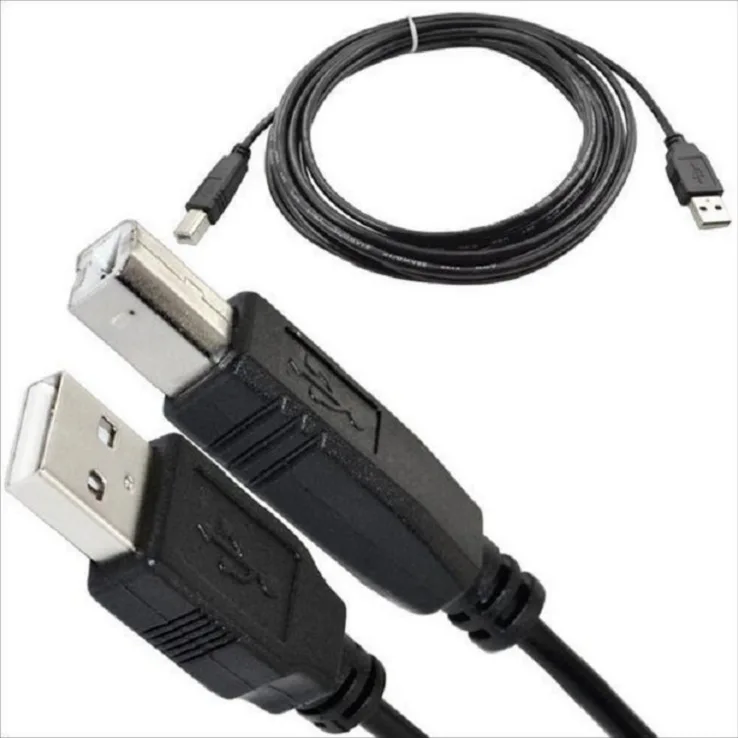 

3 M Black And White with Pattern USB Standard 2.0 Square Mouth Print Line Connection Cable Printer Data Cable All Copper Strips