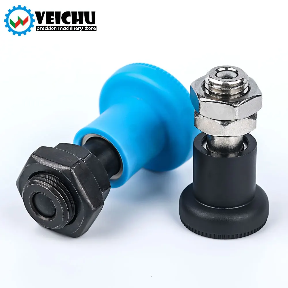 VEICHU 스테인리스 탄소강 잠금 및 포지셔닝 인덱스 볼트, VCN216, 3 가지 색상 플라스틱 손잡이, M12, M16 인덱싱 플런저