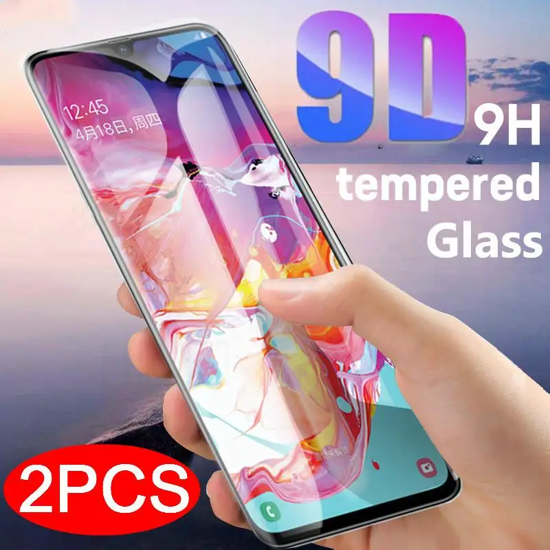 

2PCS 9D Tempered Glass For Samsung Galaxy A90 5G A70 A60 A50 A40 A30 A20 A10S A50S M30S M20 A7 A8 A9 Screen Protector Full Cover