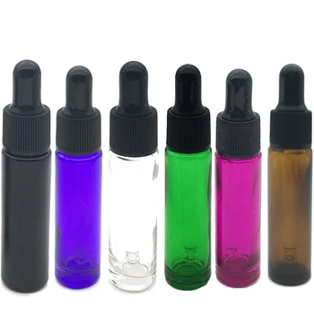

1/5pcs 10ml Glass Dropper Bottles Glass Pipette Mini Bottle with Pure Glass Pipette Tubes Essential Oil Vial