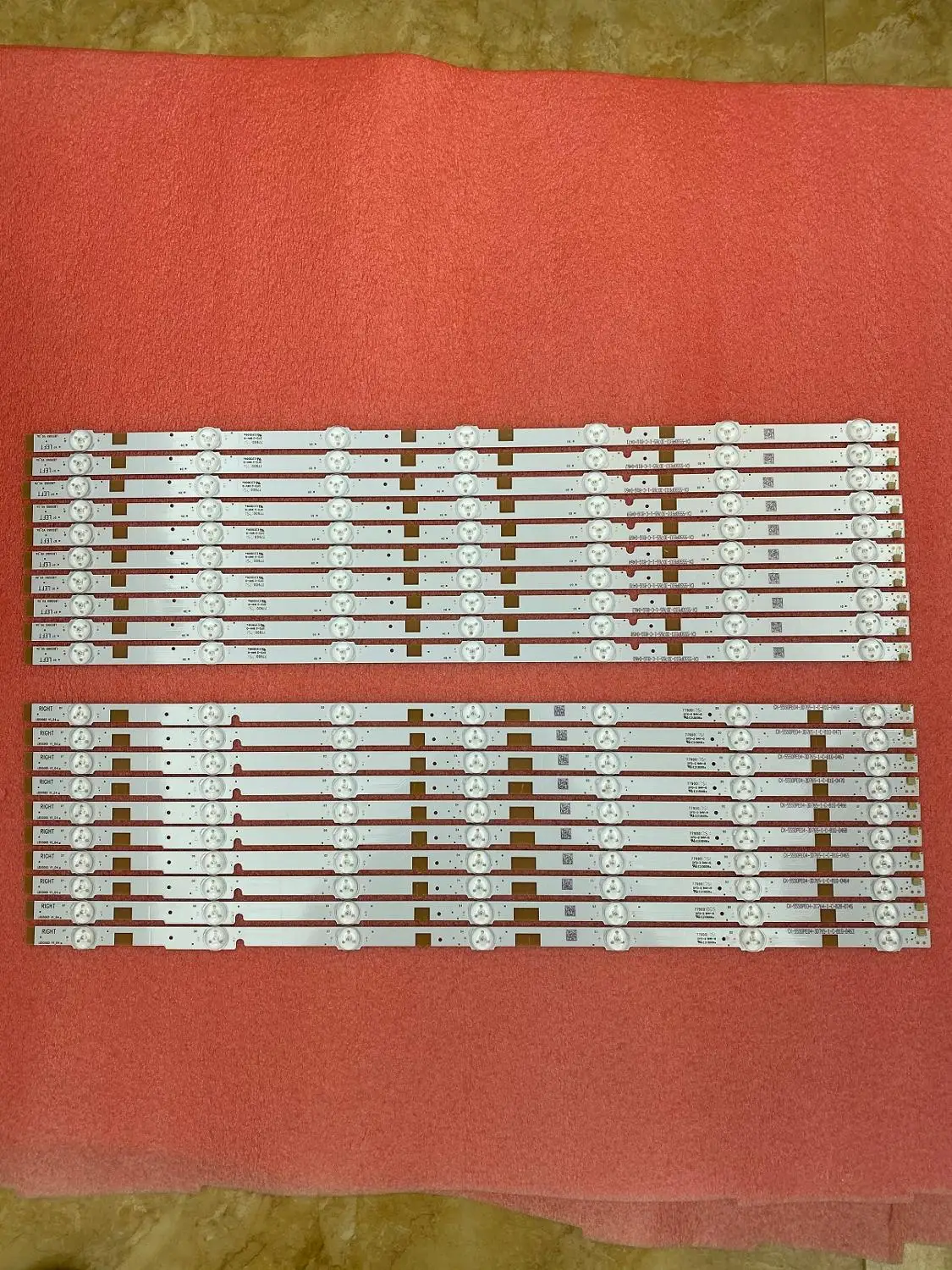 새로운 20 개/대 7LED(3V) 575mm LED 백라이트 스트립 55 인치 TV LB55065 V0_04 V1_04 77900 E213009
