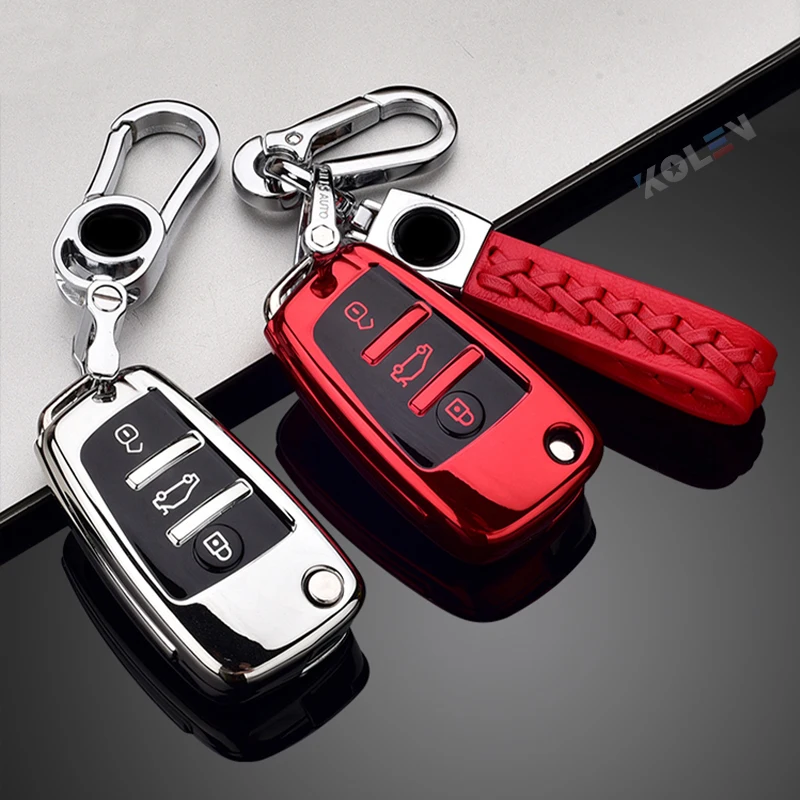 New Soft TPU Auto Chiave A Distanza Della Copertura Della Cassa di Protezione Borsette Per Audi C6 R8 A1 A3 Q3 A4 A5 Q5 A6 S6 A7 B6 B7 B8 8P 8V 8L TT RS Sline - H00ab943a369b43cb8fdb0d1eb1e729faI