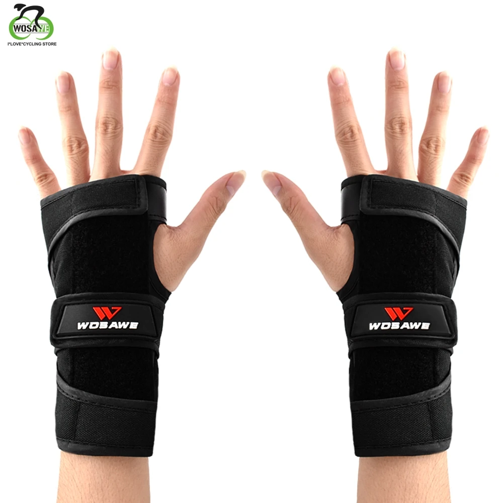 WOSAWE Aldult Knee pads Elbow pads Skateboard Skating Ski Knee Protector Roller Wrist Guards Protective Gear Hands Protection
