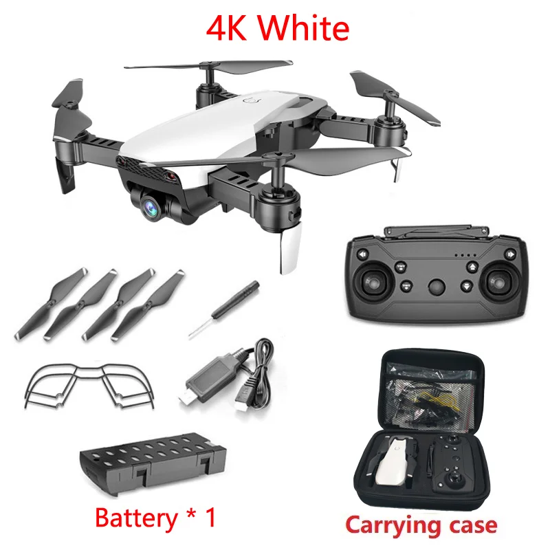 4K White 1B CB LAUMOX M69G FPV Дрон с камерой 4K HD Дрон широкоугольный WiFi складной селфи Дрон оптический поток RC Квадрокоптер Vs E58 M69 Дрон - Цвет: 4K White 1B CB