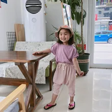 Г. Весна-лето, Детские противомоскитные штаны на гусеничном ходу han ban Капри ярких цветов для мужчин и женщин