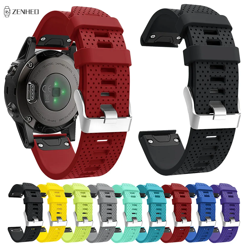 

Силиконовый ремешок 20 мм для Garmin Fenix 6S / 6S Pro, быстросъемный ремешок для наручных часов Garmin Fenix 5S/ 5S Plus, ремешок для умных часов
