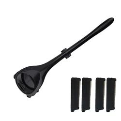 Men Back Shaver Hair Shaver Two Head Blade Foldable Trimmer Body Leg Long Handle Removal Razors Brazil Free Fast Shipping