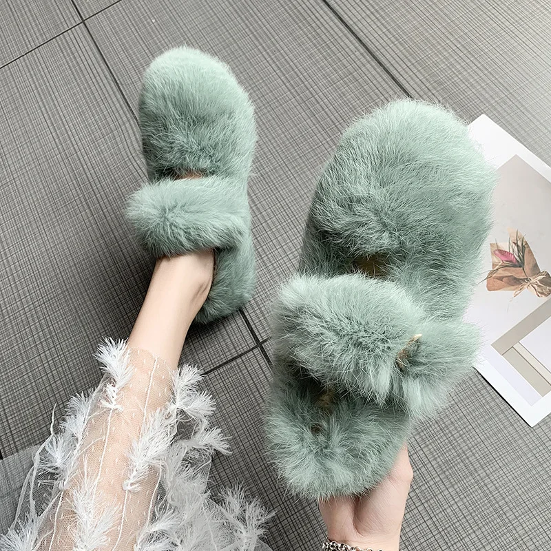 Зимняя модная повседневная женская обувь; Zapatos planos de mujer de moda para mujer; удобные невысокие плоские туфли; обувь в горошек; H12-18 - Цвет: Зеленый