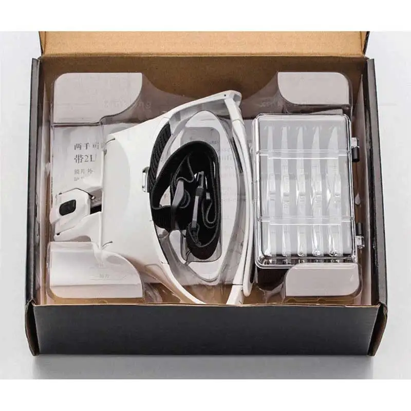 Adjustable 5 Lens Loupe LED Light Headband Magnifier Glass LED Magnifying Glasses Optical Glass With Lamp