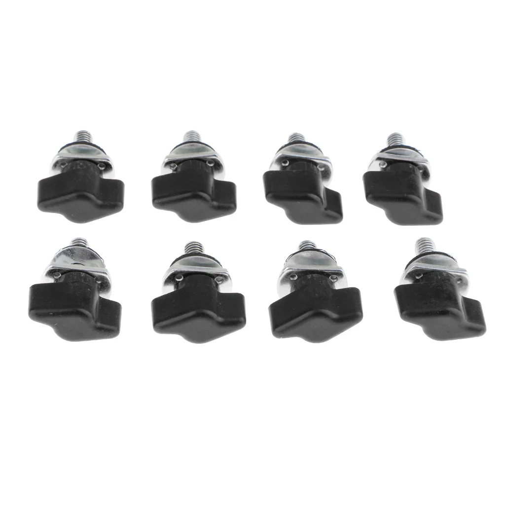8pcs Hard Top Quick Removal Screw Fastener Kit For Jeep Wrangler JK 1995-2016 4 Doors Black/Red